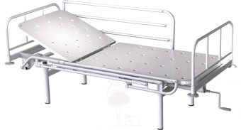 Кровать металлическая общебольничная с подголовником КФО-01-МСК-1105