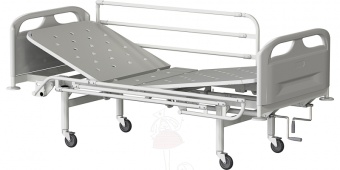 Кровать медицинская функциональная двухсекционная КФ2-01-МСК-2102