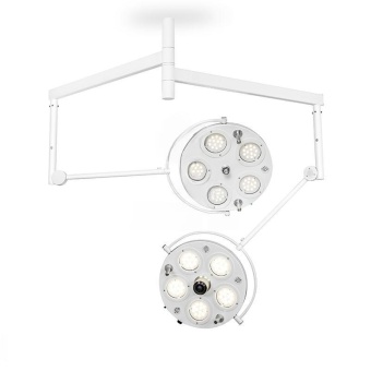 Медицинский хирургический светильник FotonFLY 6M/5C (Потолочный двухкупольный с 6-ти модульным куполом и 5-ти модульным куполом с видеокамерой)