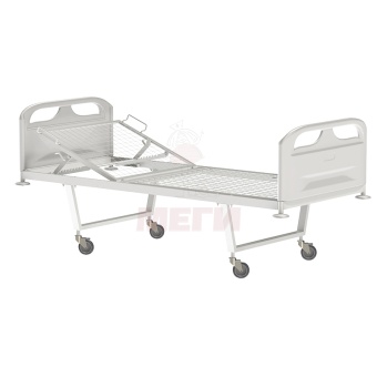 Кровать общебольничная с подголовником на колесах МСК-101П